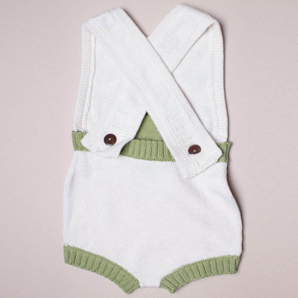 Estella Knitted Onesie 0-6 M Cactus Knitted Bodysuit
