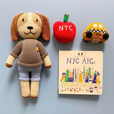 Baby Gift Set-NYC ABCs Book, Rattles and Doll - {{variant_option_1}}
