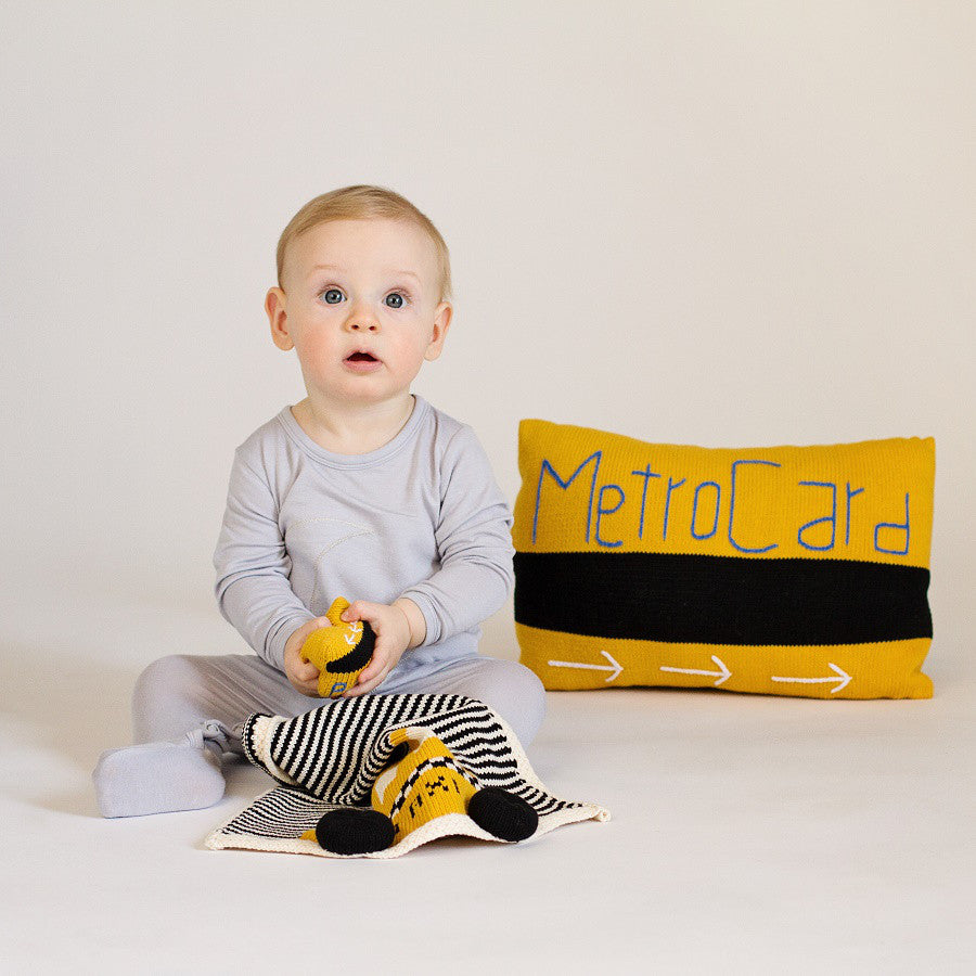 Estella Nursery Pillow Large Metro Card Plush