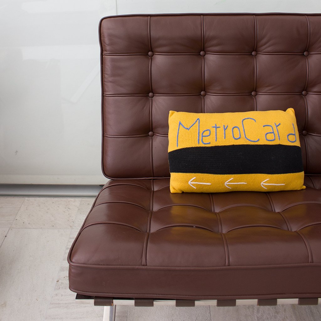 Estella Nursery Pillow Large Metro Card Plush