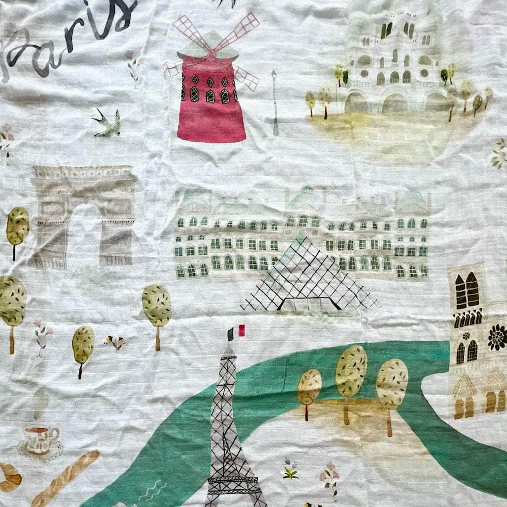 Estella Swaddling Blankets Paris Print Swaddle
