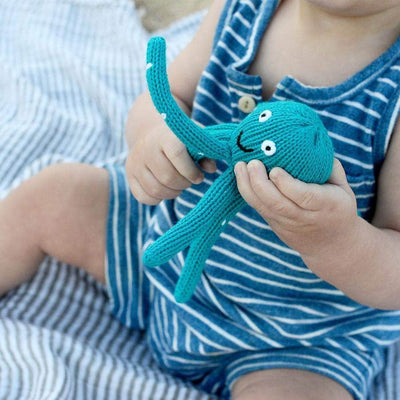 Organic Octopus Rattle Baby Toy -  - Estella - 5