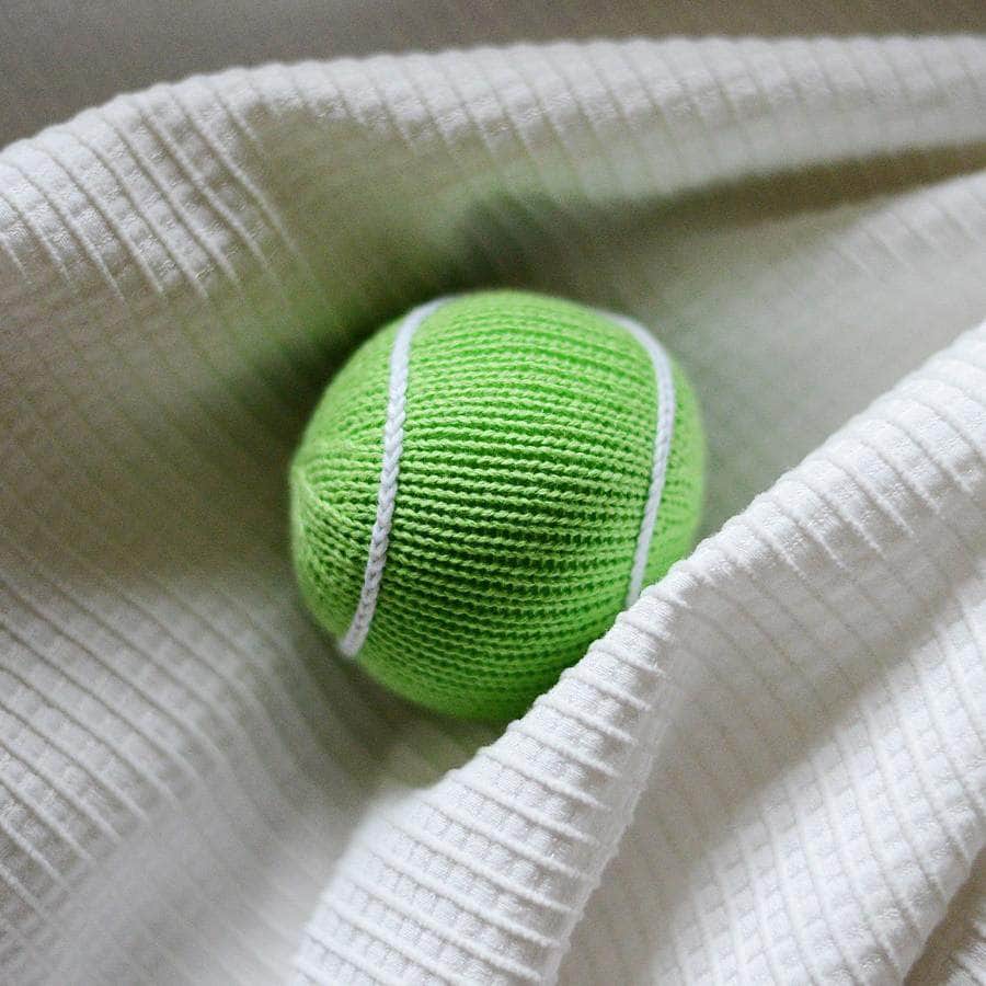 Organic Tennis Ball Rattle Baby Toy -  - Estella - 4