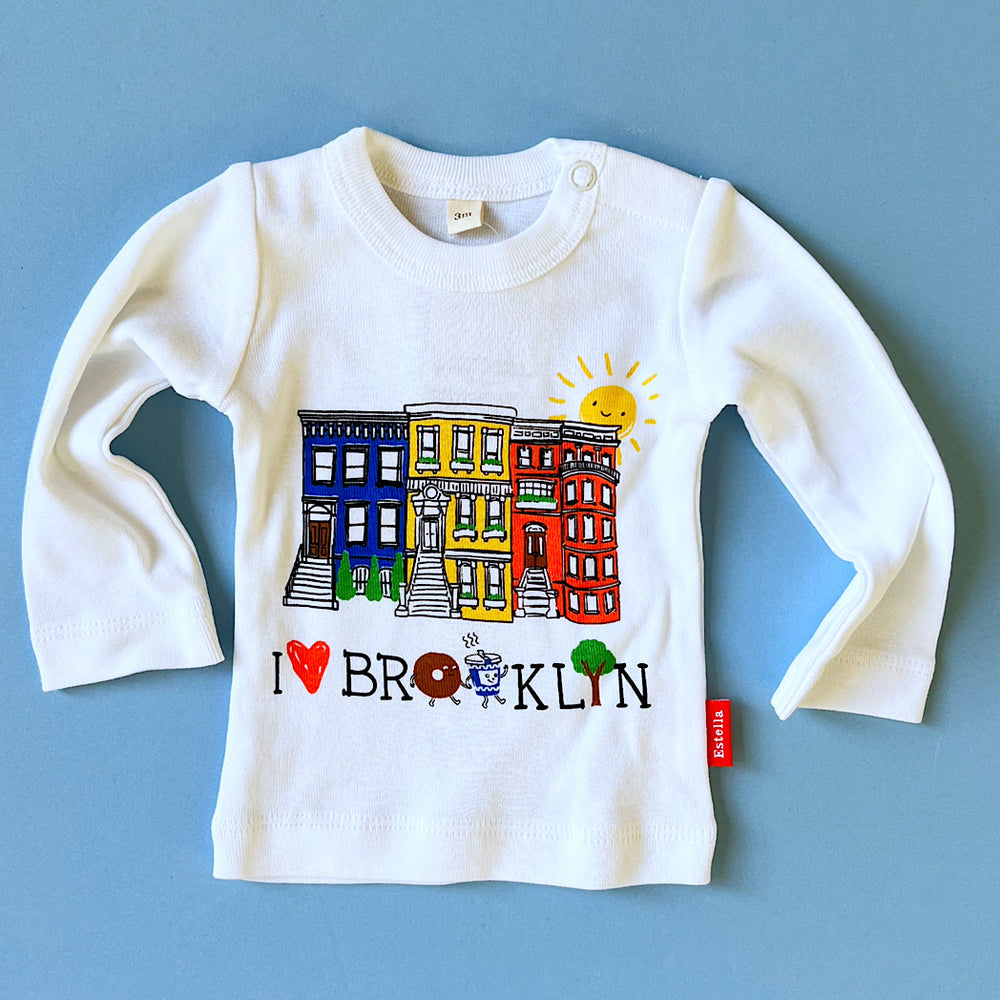 Brooklyn Brownstone Organic Long Sleeve Tee - Baby & Toddler T-Shirt - {{variant_option_1}}