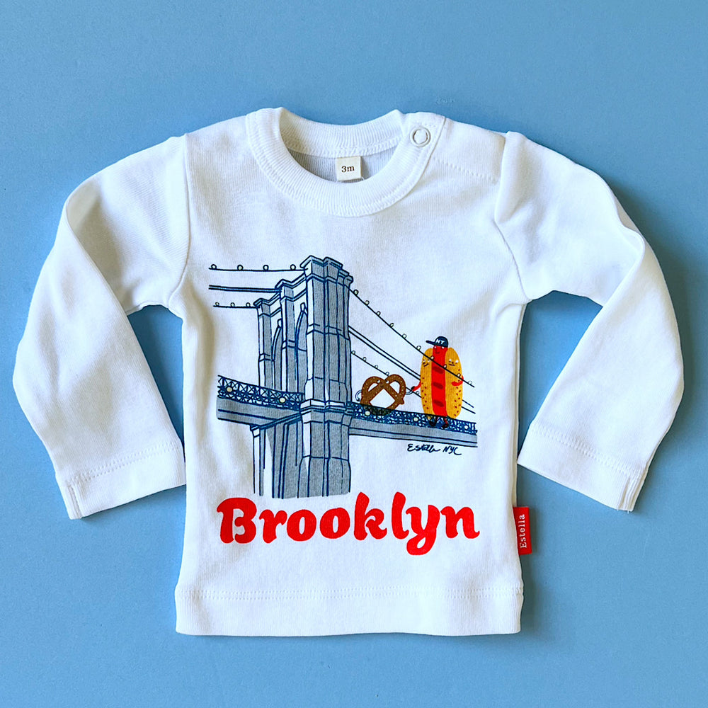 Brooklyn Bridge Organic Long Sleeve Tee - Baby & Toddler T-Shirt - {{variant_option_1}}