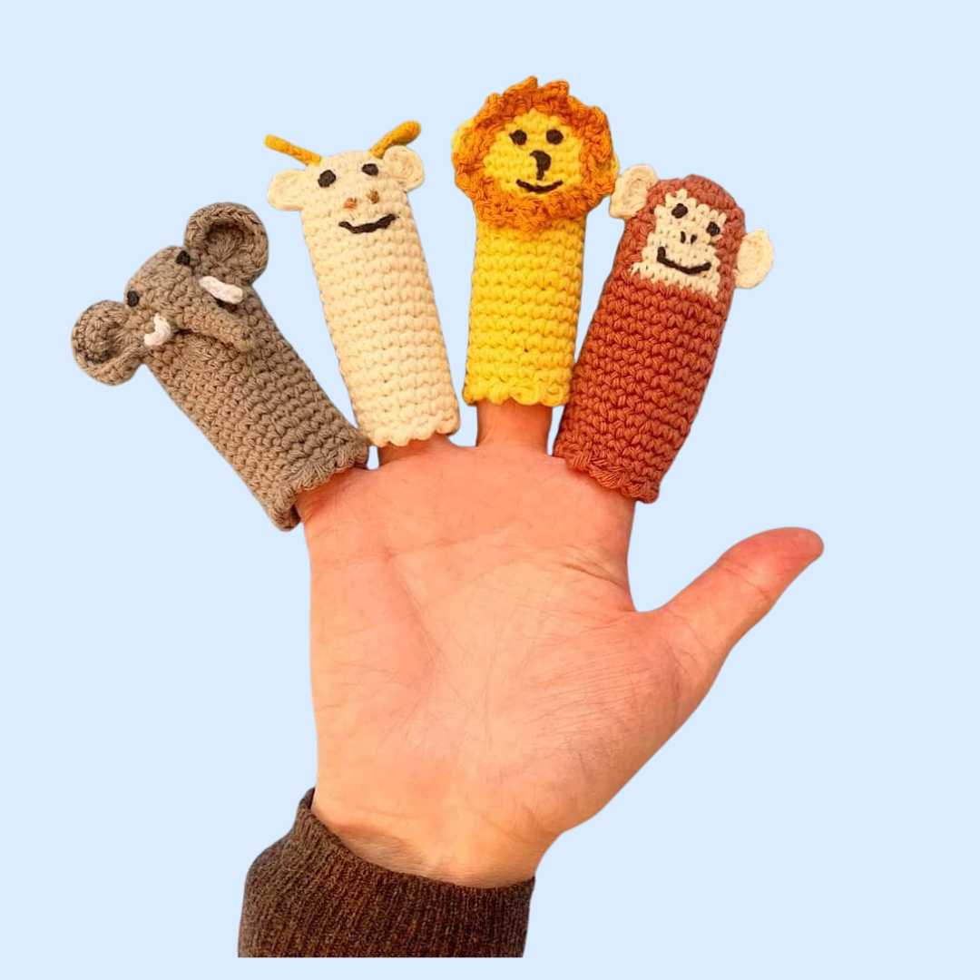 Estella Animal Gifts Animal Crocheted Finger Puppets