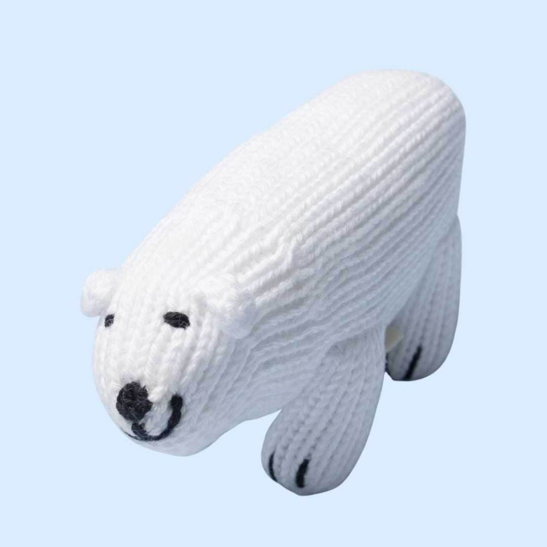 Estella Animal Rattles Polar Bear Rattle