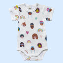 Dream Big Girls Print Baby Bodysuit