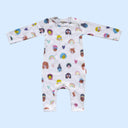 Dream Girls Print Baby Romper