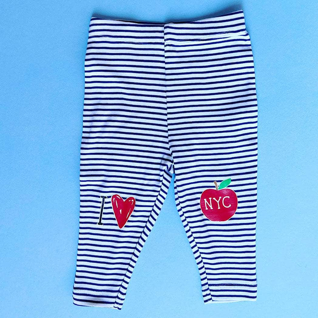 I Love NY Stripe Leggings - {{variant_option_1}}