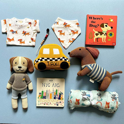 King/Queen of the Hill-9 Piece Dog-Themed Baby Gift Set - {{variant_option_1}}