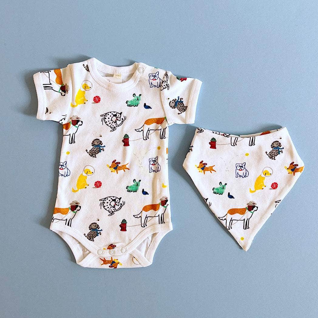 'Sparkie' the Dog Gift Set with Bodysuit & Bib - {{variant_option_1}}