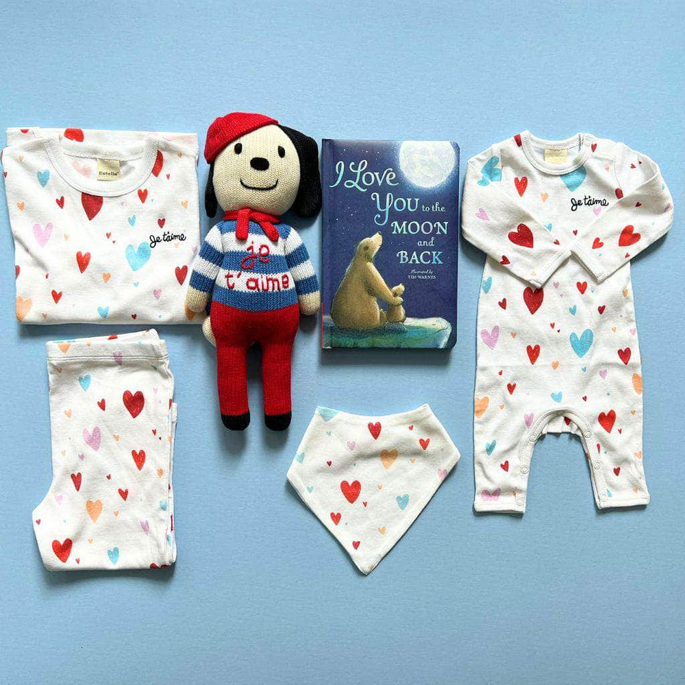Sweethearts: Sibling PJ Bundle with Heart Motifs, Doll & Book - {{variant_option_1}}