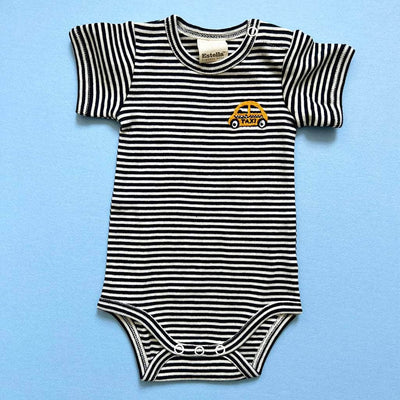 Taxi Embroidery Organic Cotton Baby Bodysuit - {{variant_option_1}}