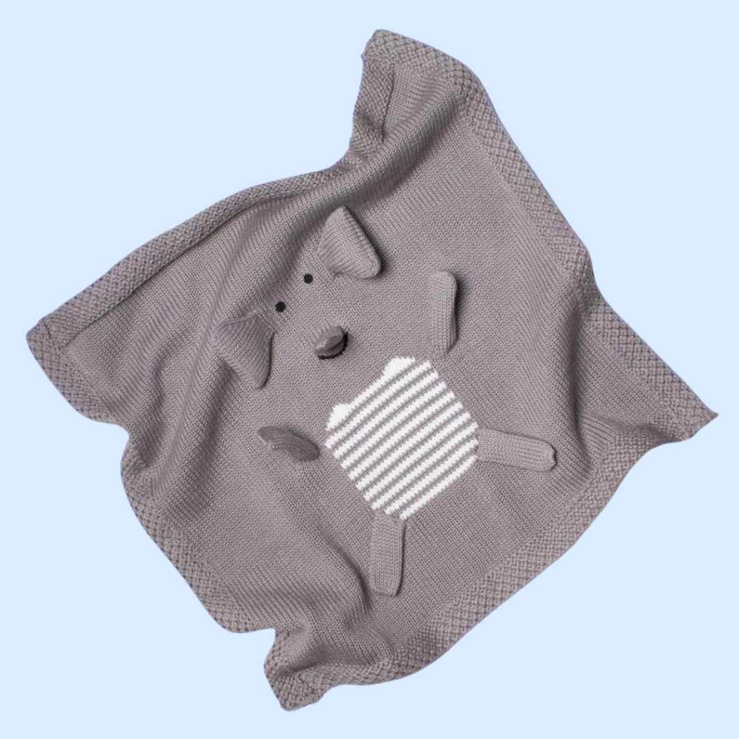 Estella Baby Gift Sets Elephant Security Blanket, Rattle & Hat Set