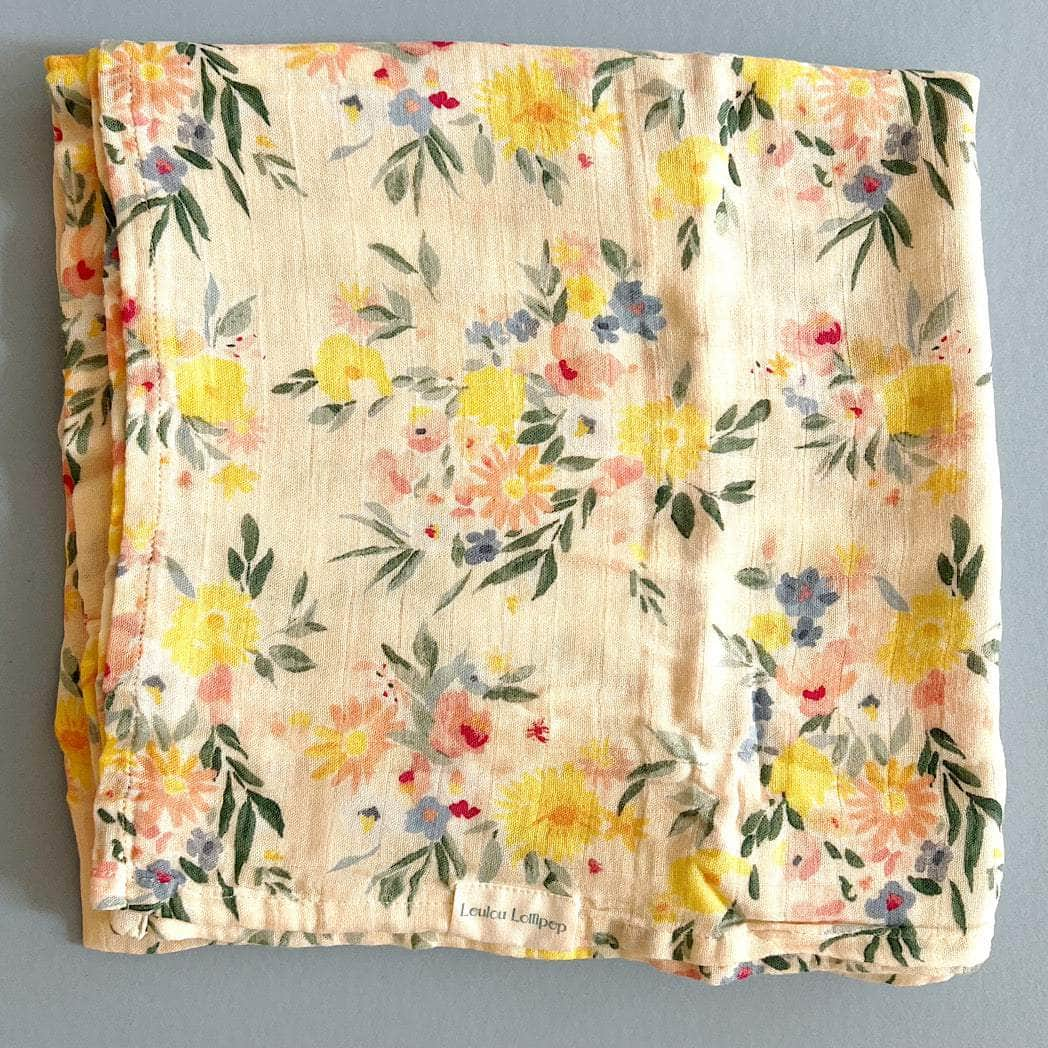 Muslin Floral Baby Swaddle - {{variant_option_1}}