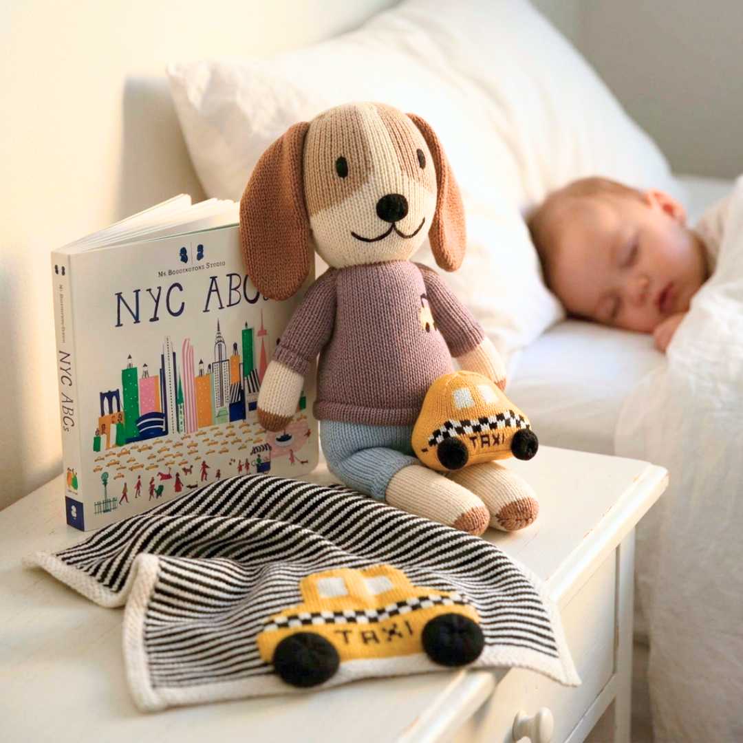 Estella Baby Gift Sets Knit Taxi Romper & Toys Gift Set