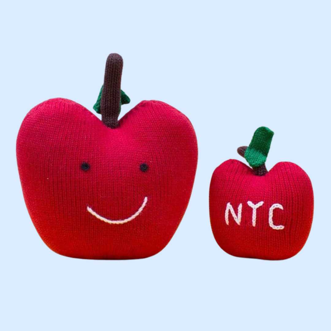 Estella Baby Gift Sets Knitted Baby Romper & Plush Apple Set