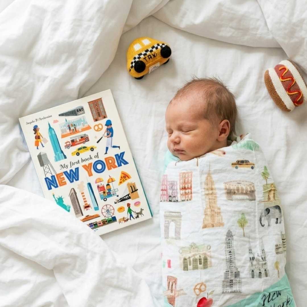 Estella Baby Gift Sets My First Book of New York & Rattle Set