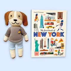 My First Book of NY Gift Set: Book & Frank Dog Doll