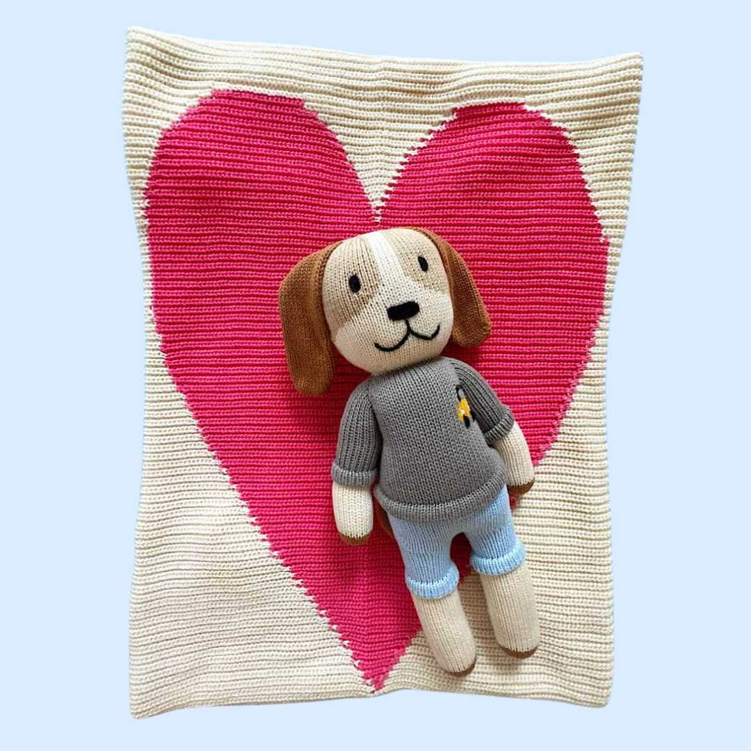 Estella Baby Gift Sets NY Doll & Heart Blanket Set