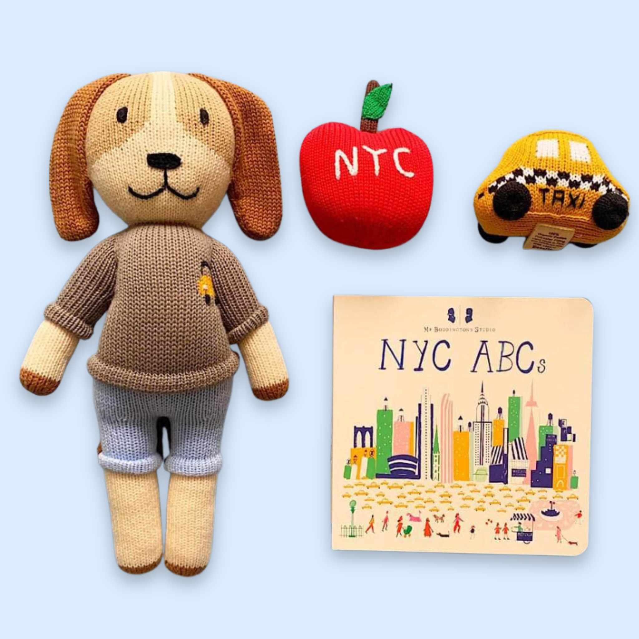 Estella Baby Gift Sets NYC ABCs Book, Rattles & Doll Set