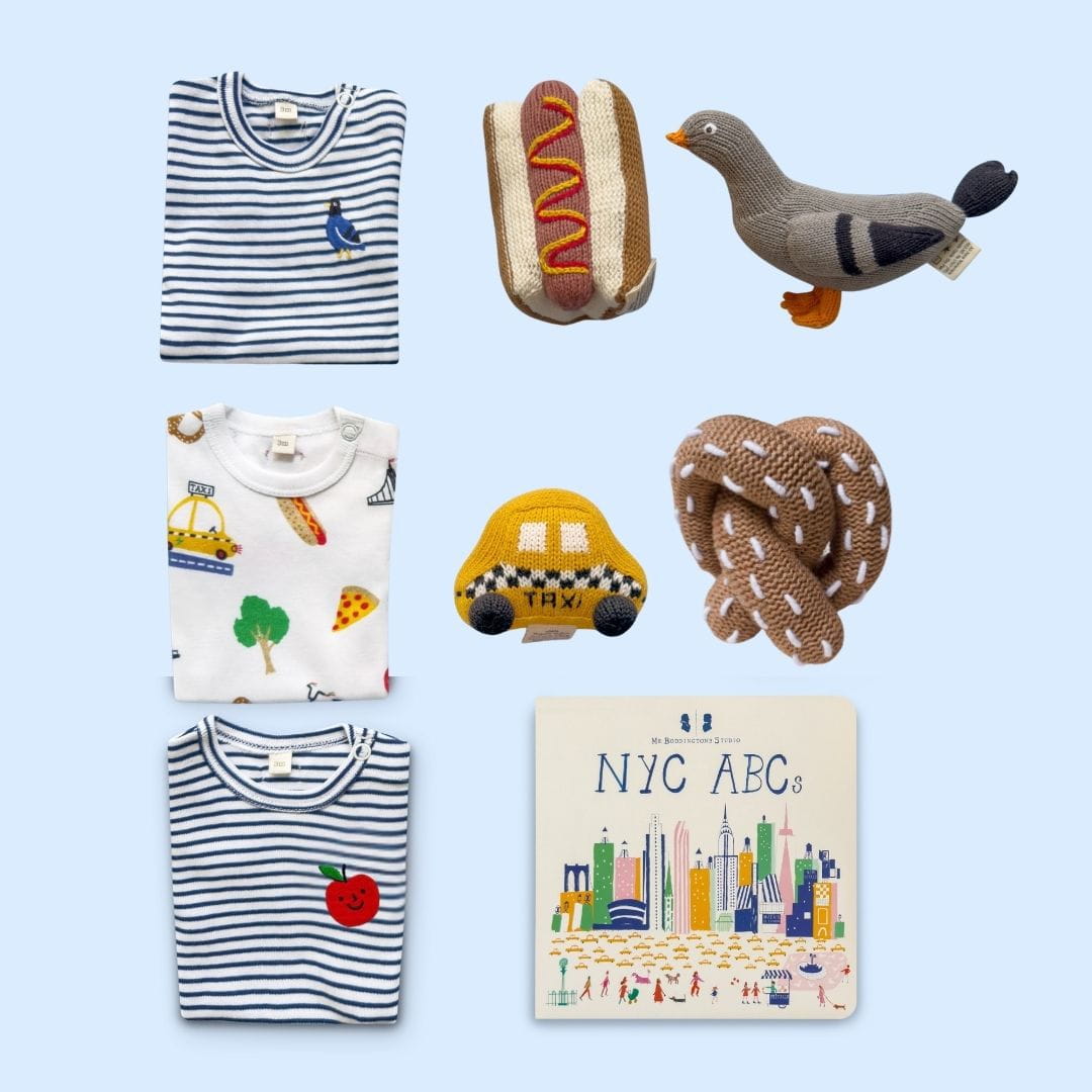 Estella Baby Gift Sets 0-3 M NYC Embroidered Gift Set