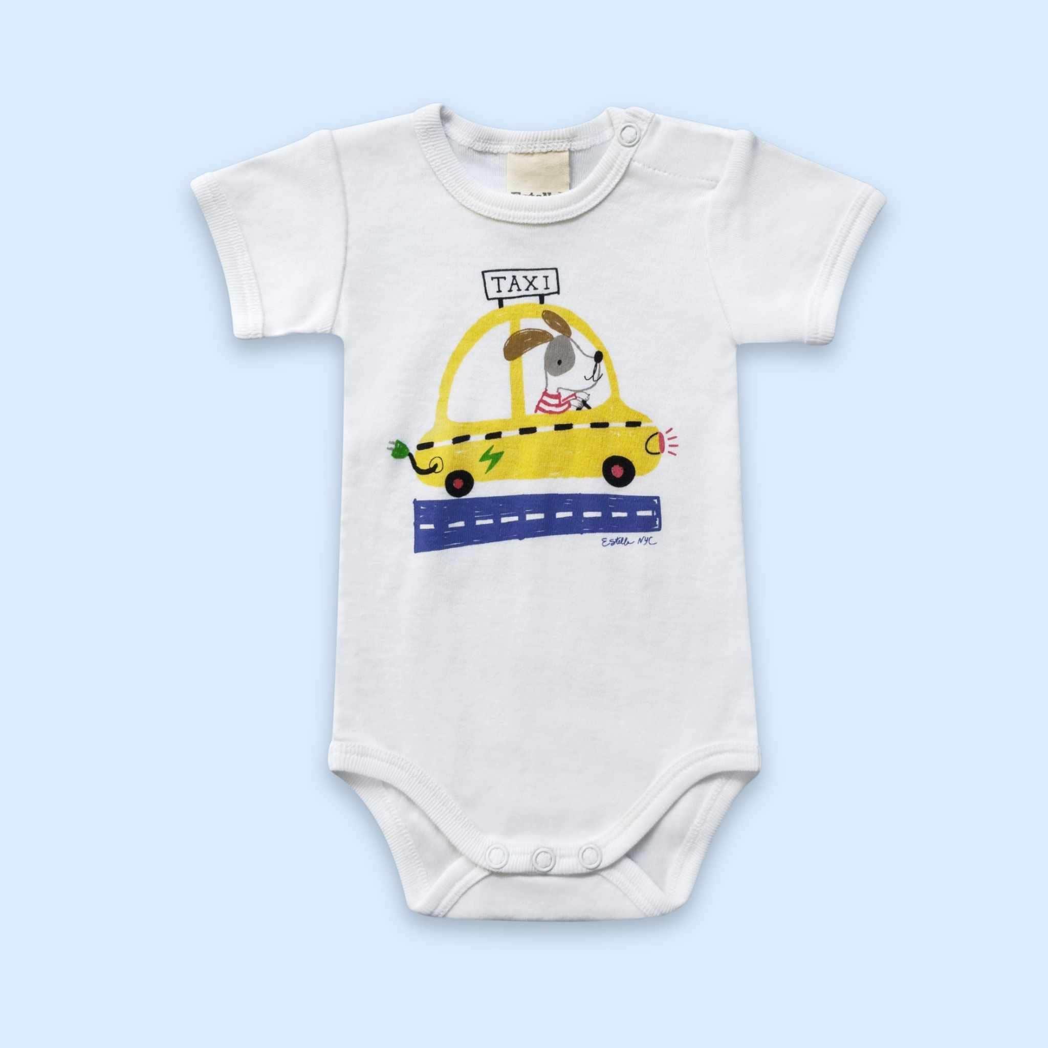 Estella Baby Gift Sets NYC Taxi Bodysuit Rattle & Bib Set