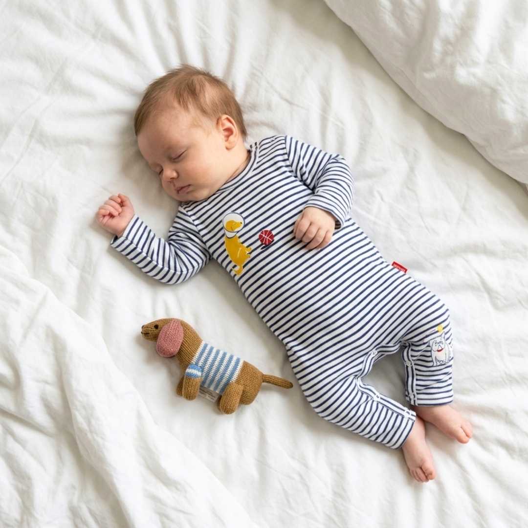 Estella Baby Gift Sets Puppy Love Romper & Rattle Set