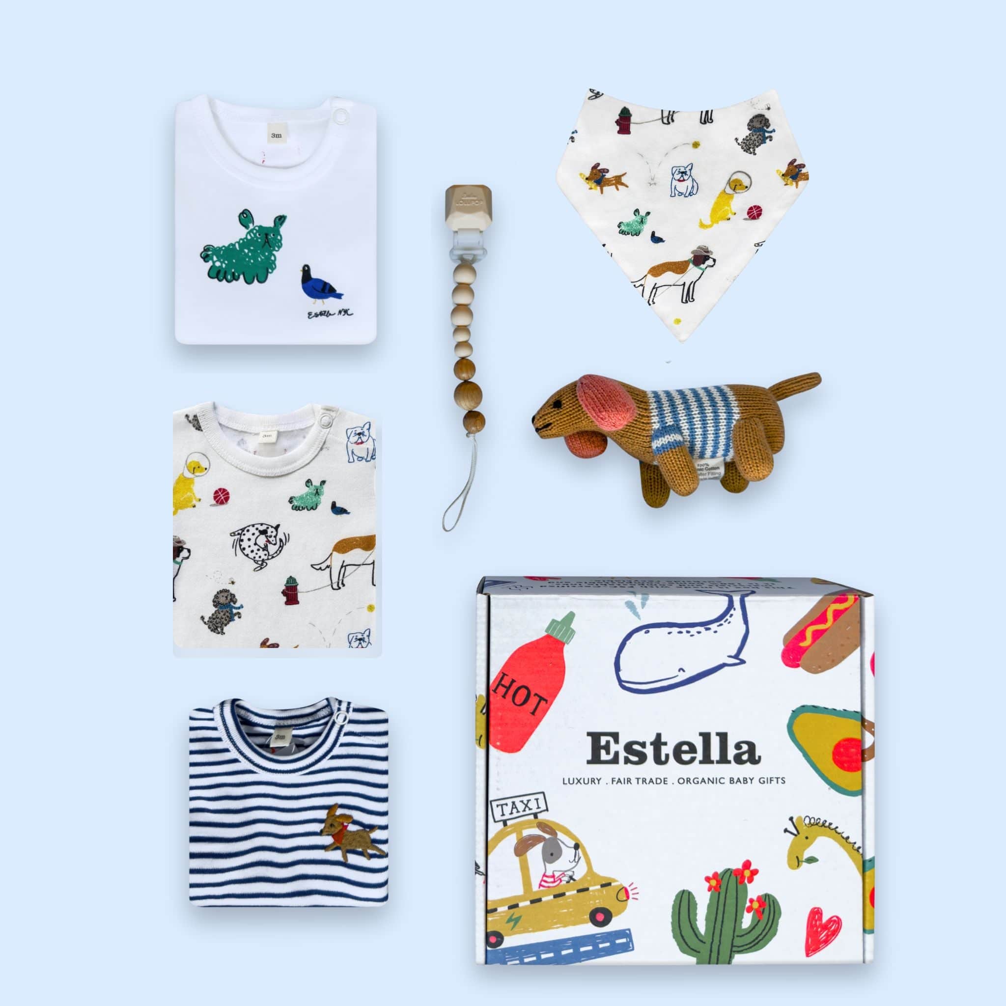 Estella Baby Gift Sets 0-3 M Puppy Tails Set