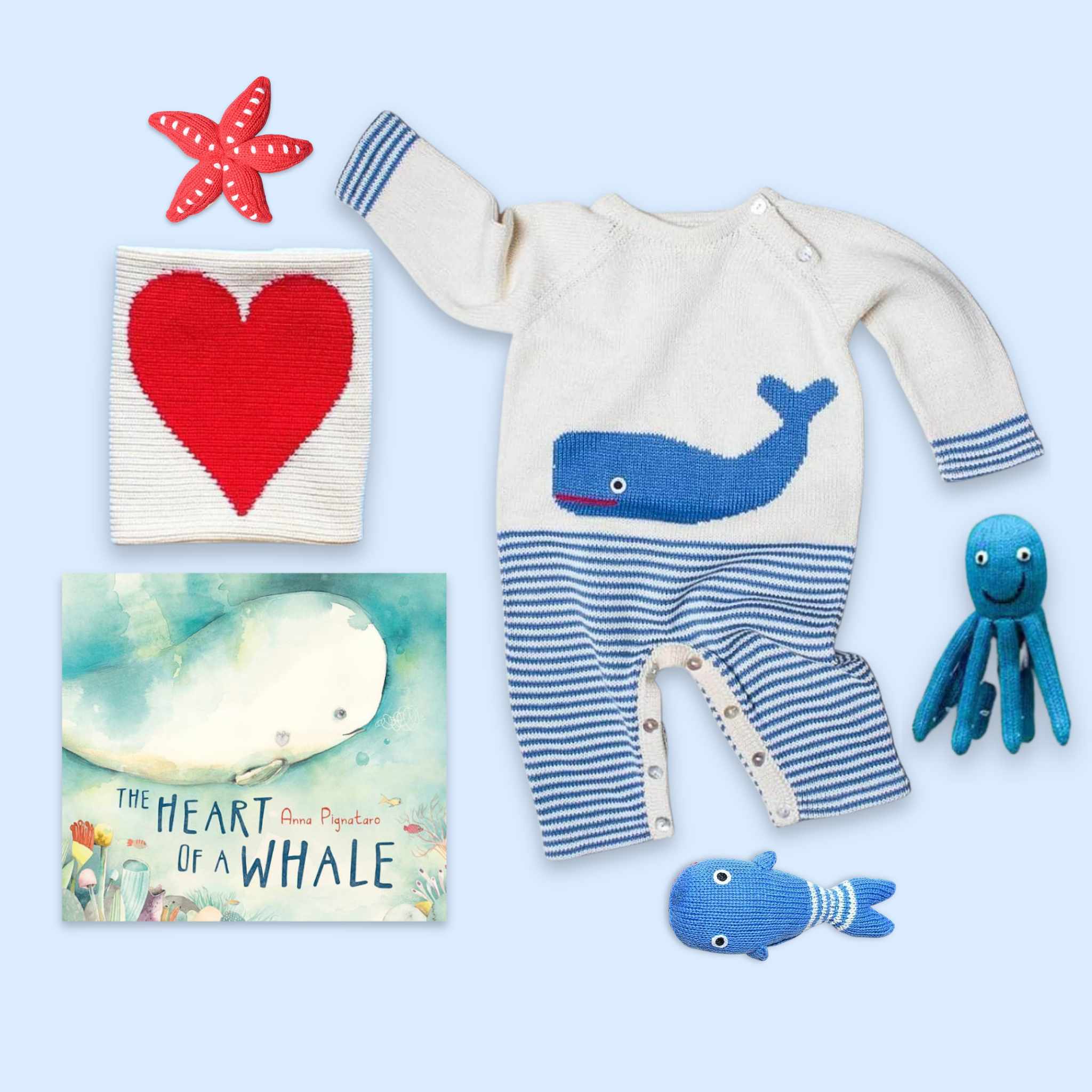 Estella Baby Gift Sets 0-3 M The Heart of a Whale Set