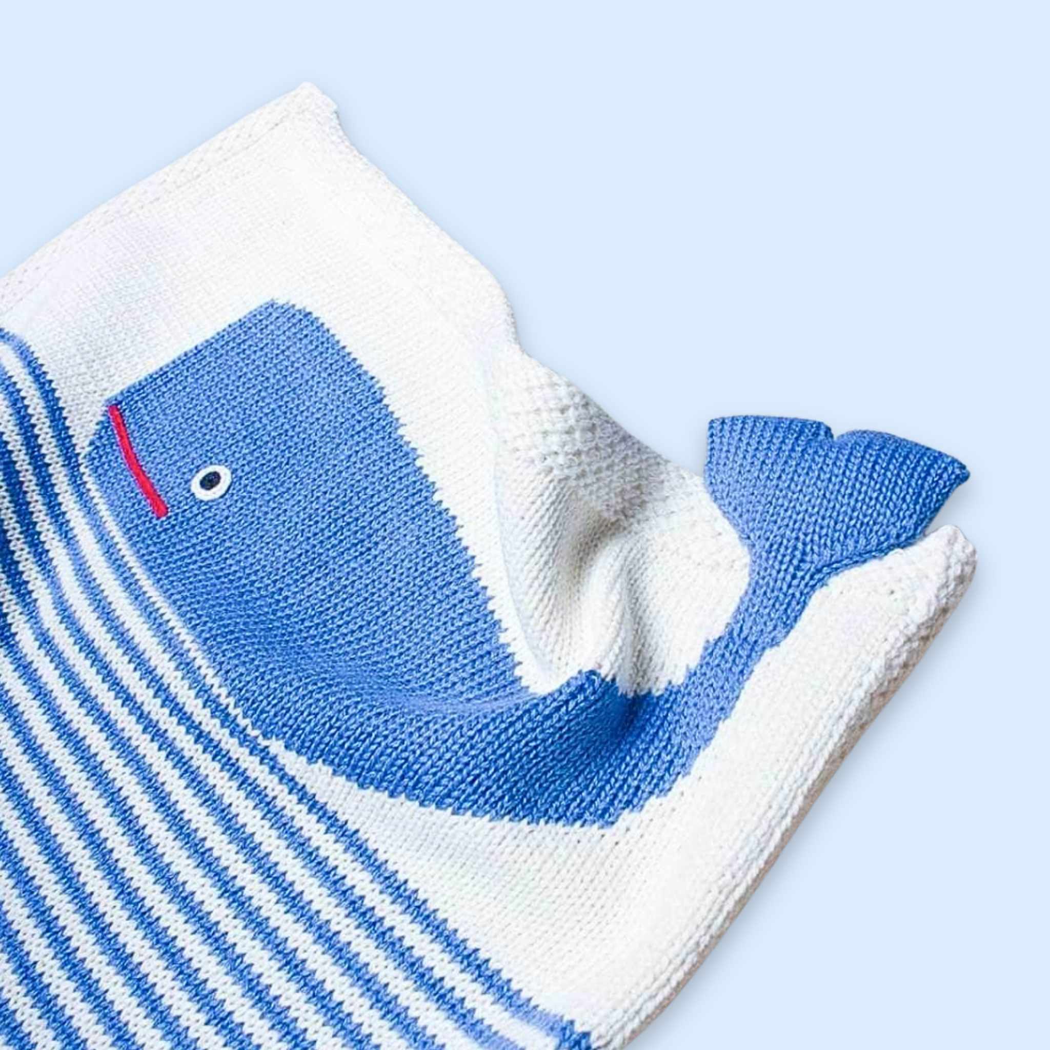 Estella Baby Gift Sets Whale Security  Blanket, Rattle & Hat Set