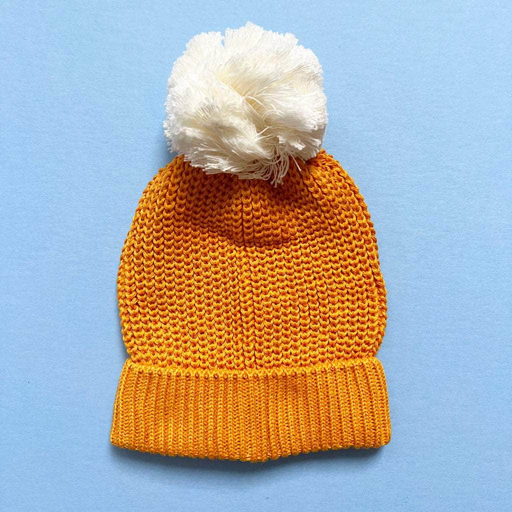 Chunky Knit Baby & Toddler Hat - Yellow