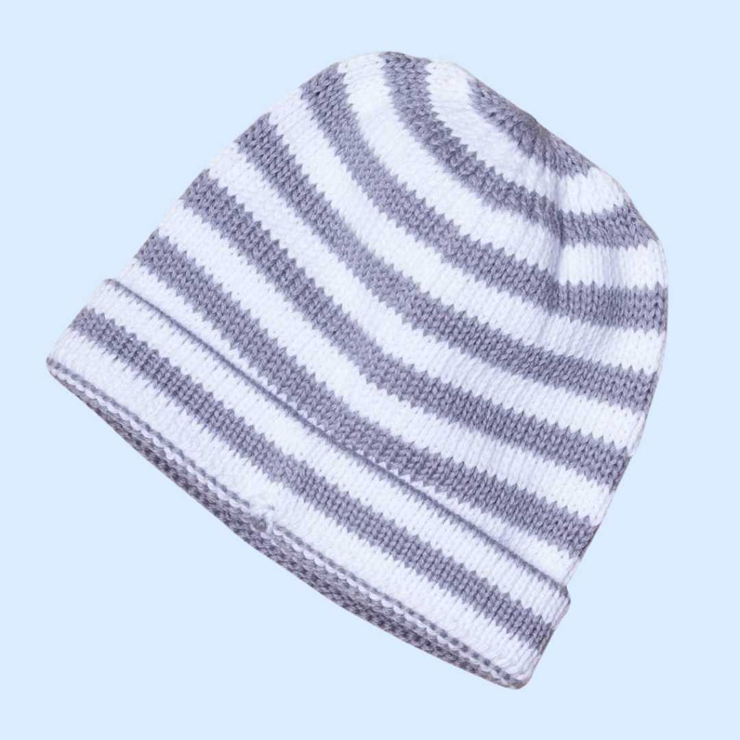 Estella Baby Hats Grey / 0-6 M Stripe Hats