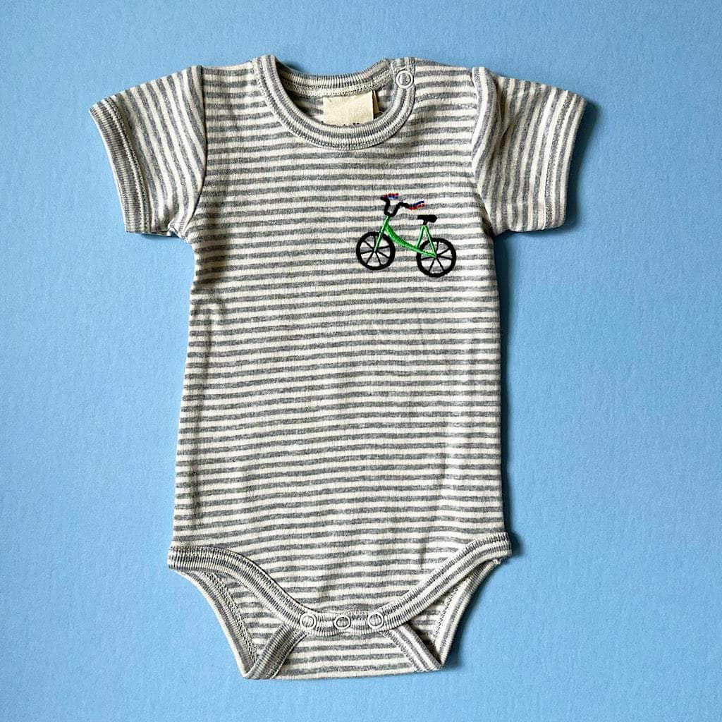 Bicycle Baby Onesie | Luxurious & Organic I Estella