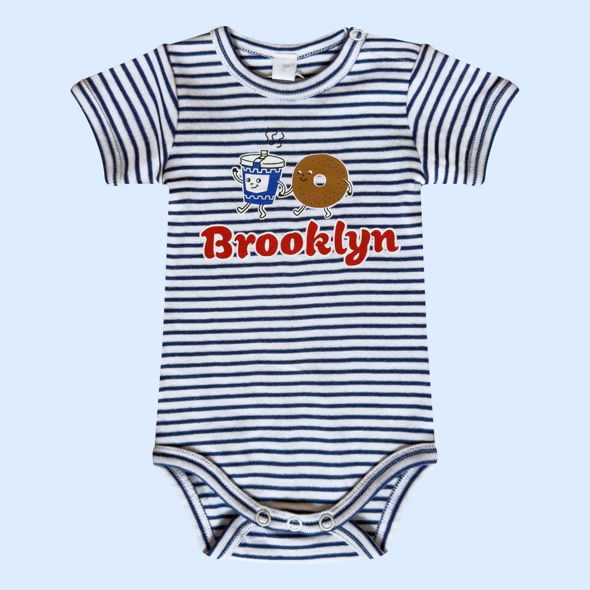 Estella Baby One-Pieces 0-3 M Brooklyn Bagels & Coffee Bodysuit
