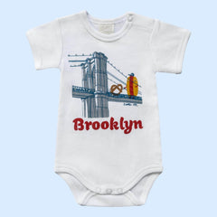 Brooklyn Bridge Baby Bodysuit: Hot Dog & Pretzel