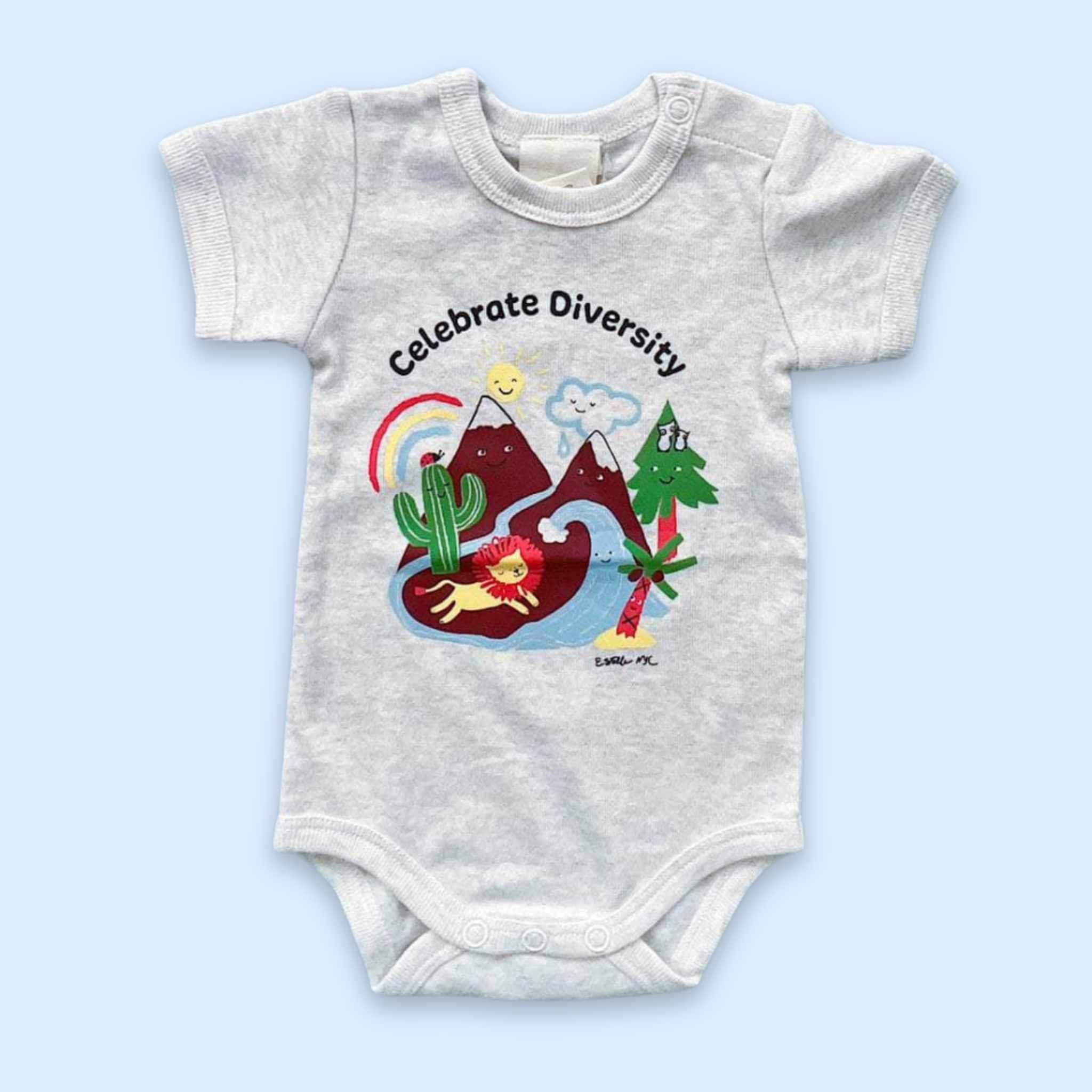 Estella Baby One-Pieces 0-3 M Celebrate Diversity Bodysuit