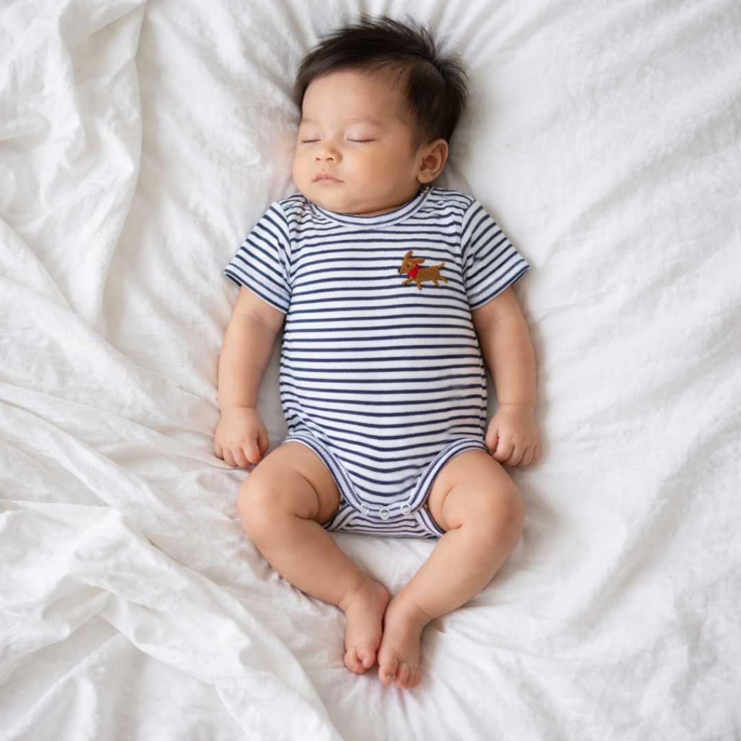 Estella Baby Clothing Organic Embroidered Dog-Themed Bodysuit