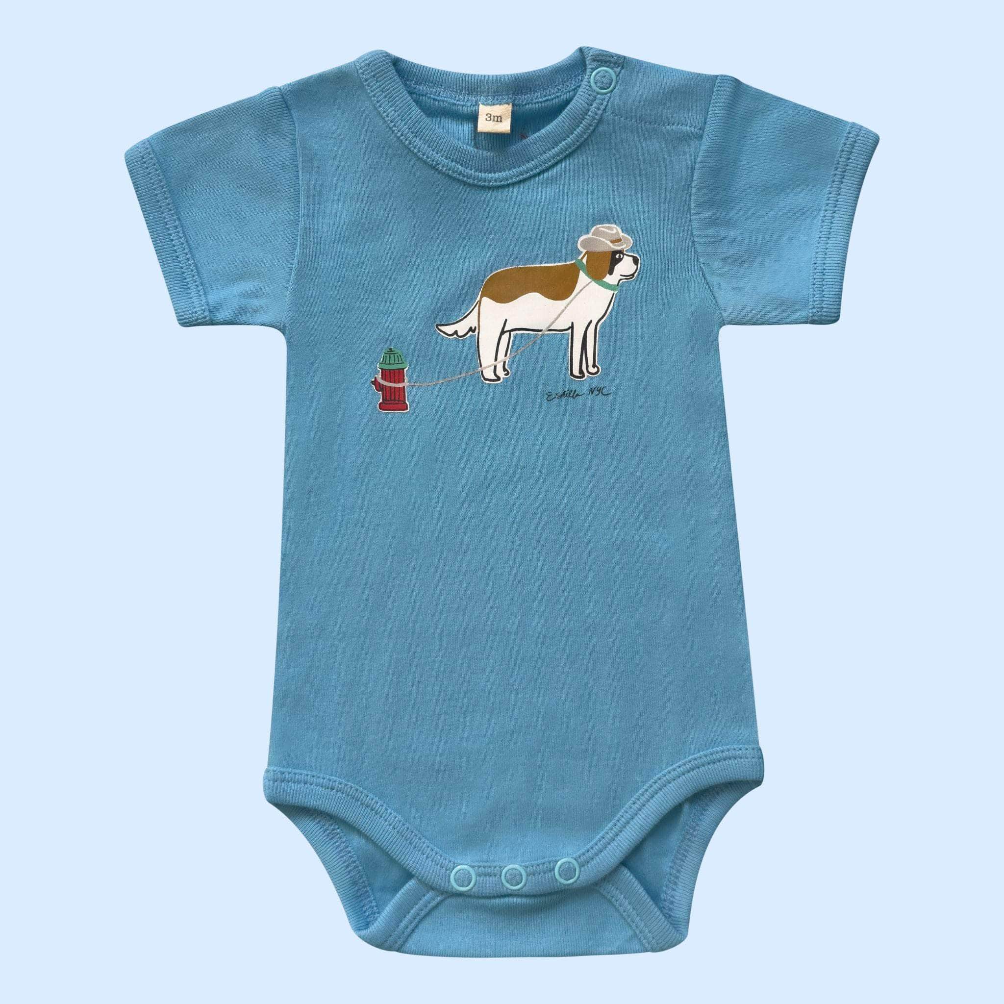 Estella Baby One-Pieces Dog with Cowboy Hat / 0-3 M Dog-Themed Bodysuits