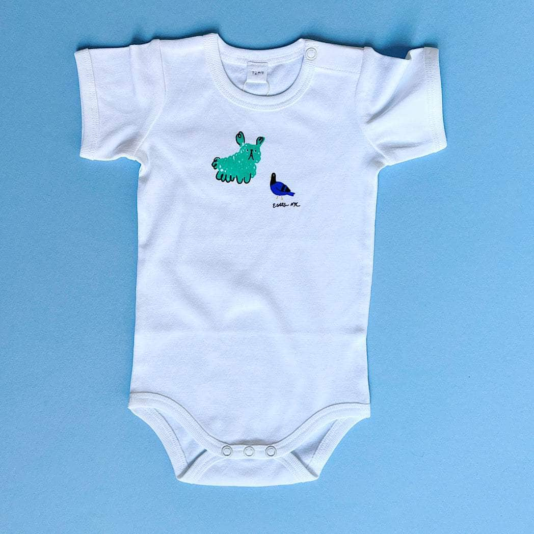 Dog-Themed Organic Onesies - 0-3 M