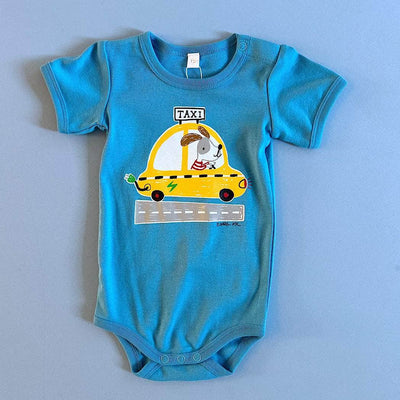 Organic Baby One-Piece - Taxi - 0-3 M