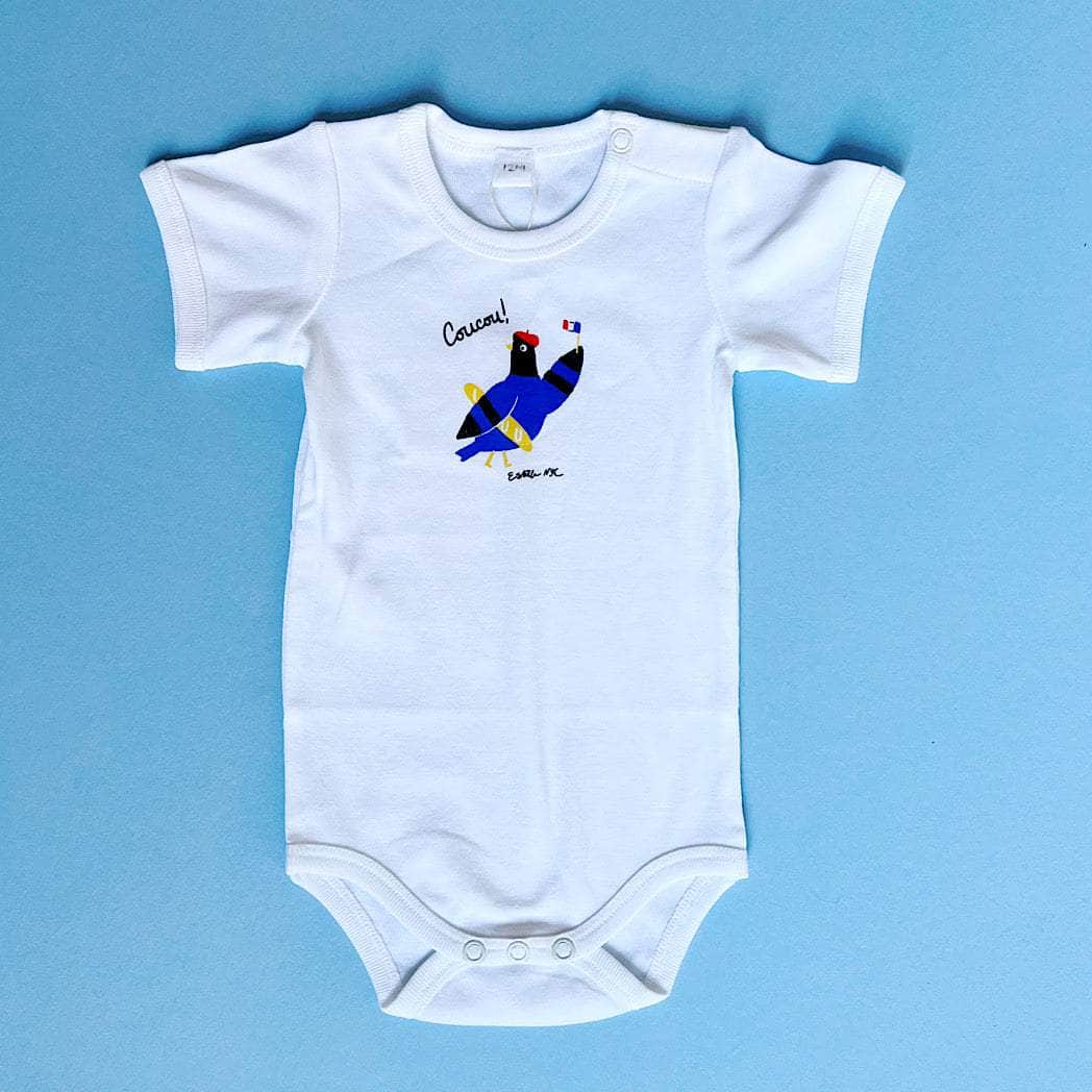 Estella Baby One-Pieces Paris Pigeon / 0-3 M Pedro the Pigeon Bodysuits