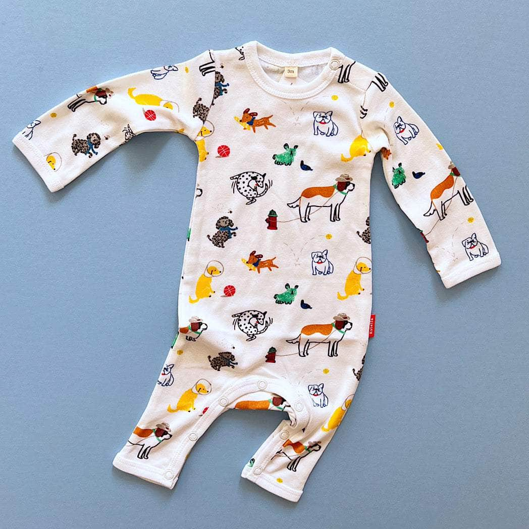 Estella Baby One-Pieces Dogs Print Romper