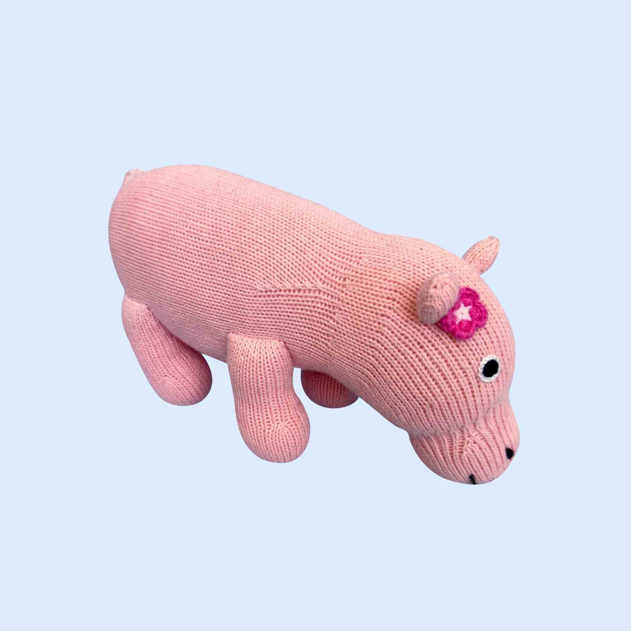 Estella Baby Toys Pink Hippo Plush Toy