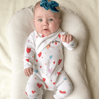 Baby Kerchief Bib-Hearts - {{variant_option_1}}