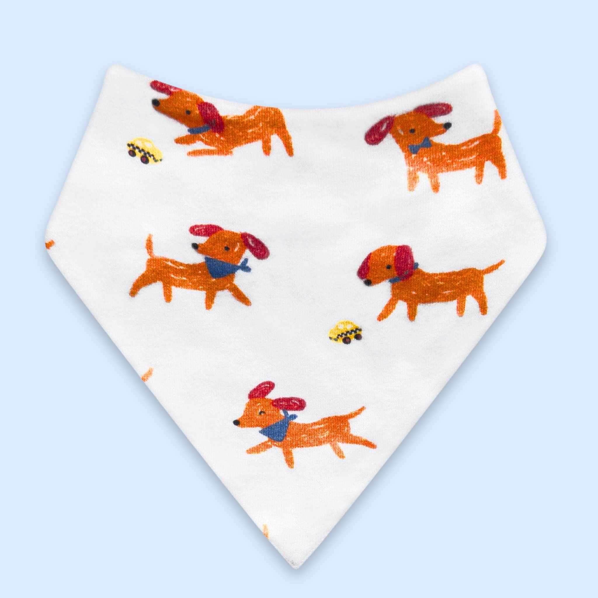Estella Bibs Dogs Print Bib