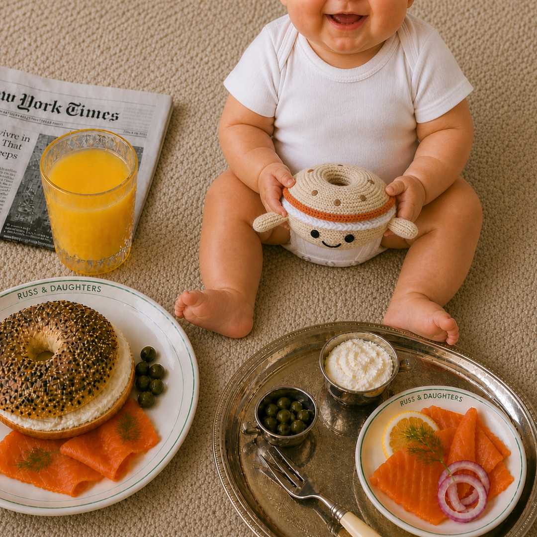 Estella Food Rattles Bagel Rattle