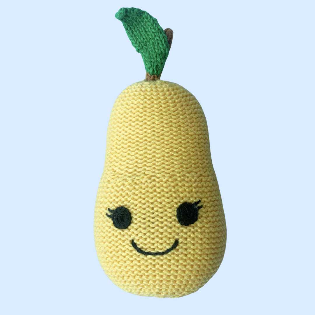 Browse Organic Baby Toy, Food Rattle - Pear | Estella