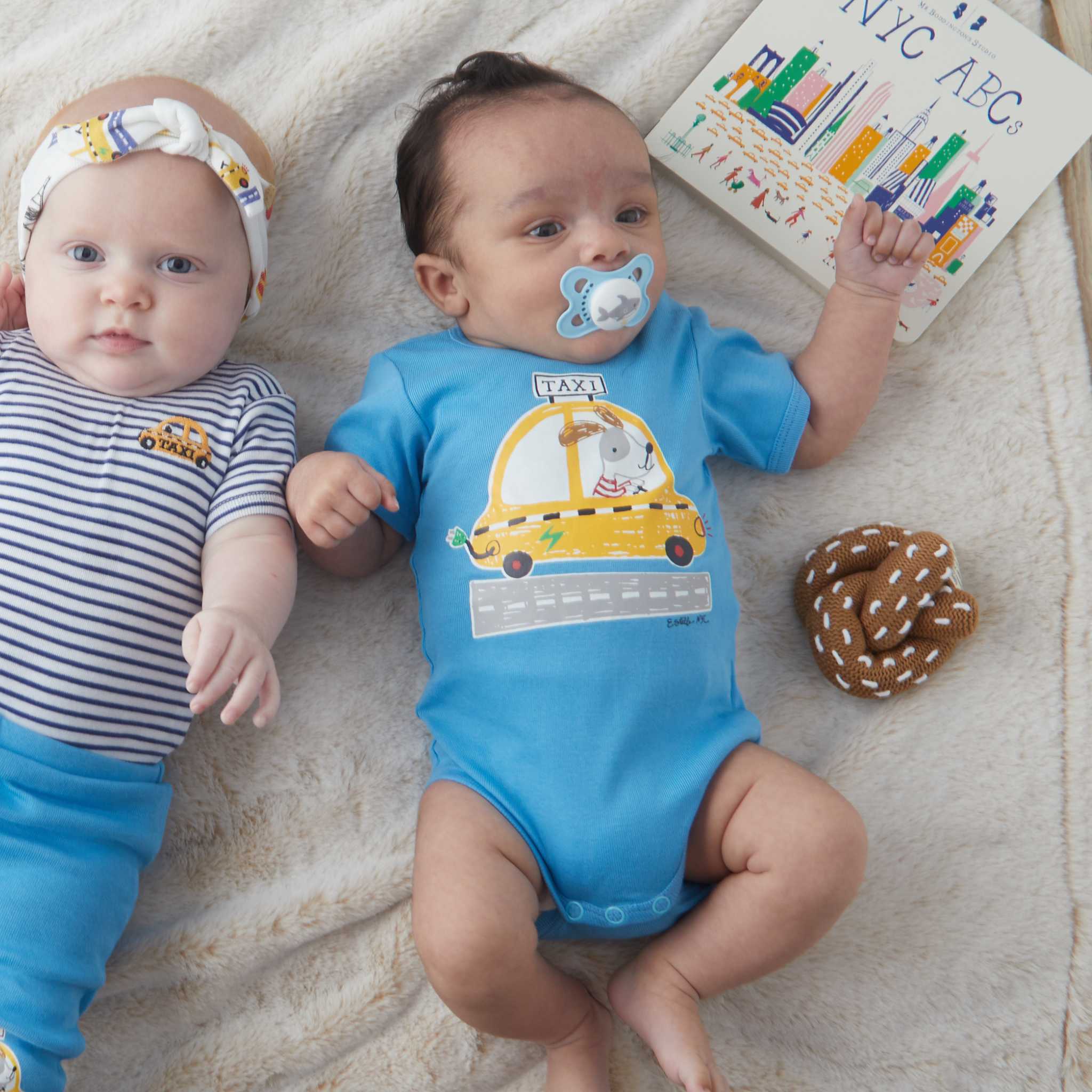 Estella Food Rattles Brown Pretzel Rattle